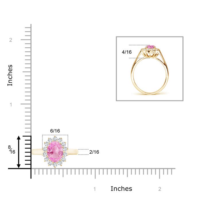 A - Pink Sapphire / 1.8 CT / 14 KT Yellow Gold