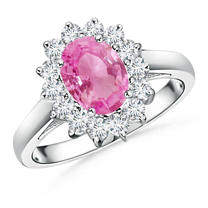 AA - Pink Sapphire / 1.8 CT / 14 KT White Gold