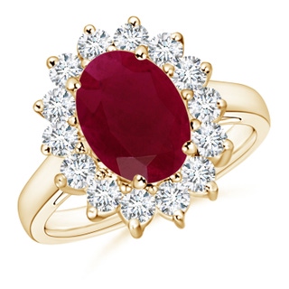 Oval A Ruby