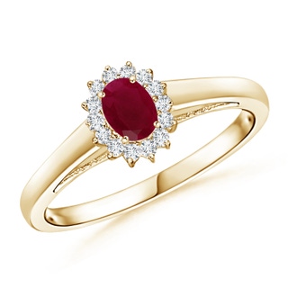Oval A Ruby