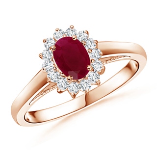 Oval A Ruby