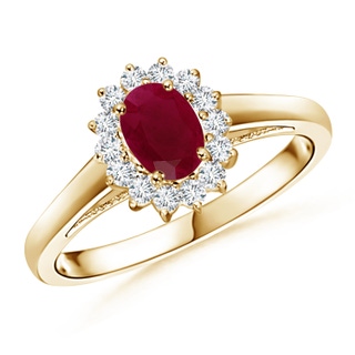 Oval A Ruby