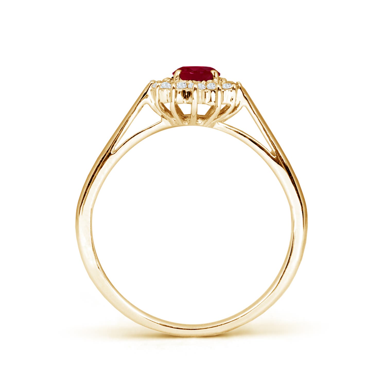 AA - Ruby / 0.8 CT / 14 KT Yellow Gold