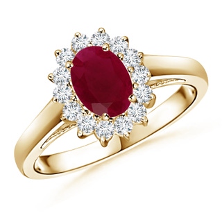 Oval A Ruby