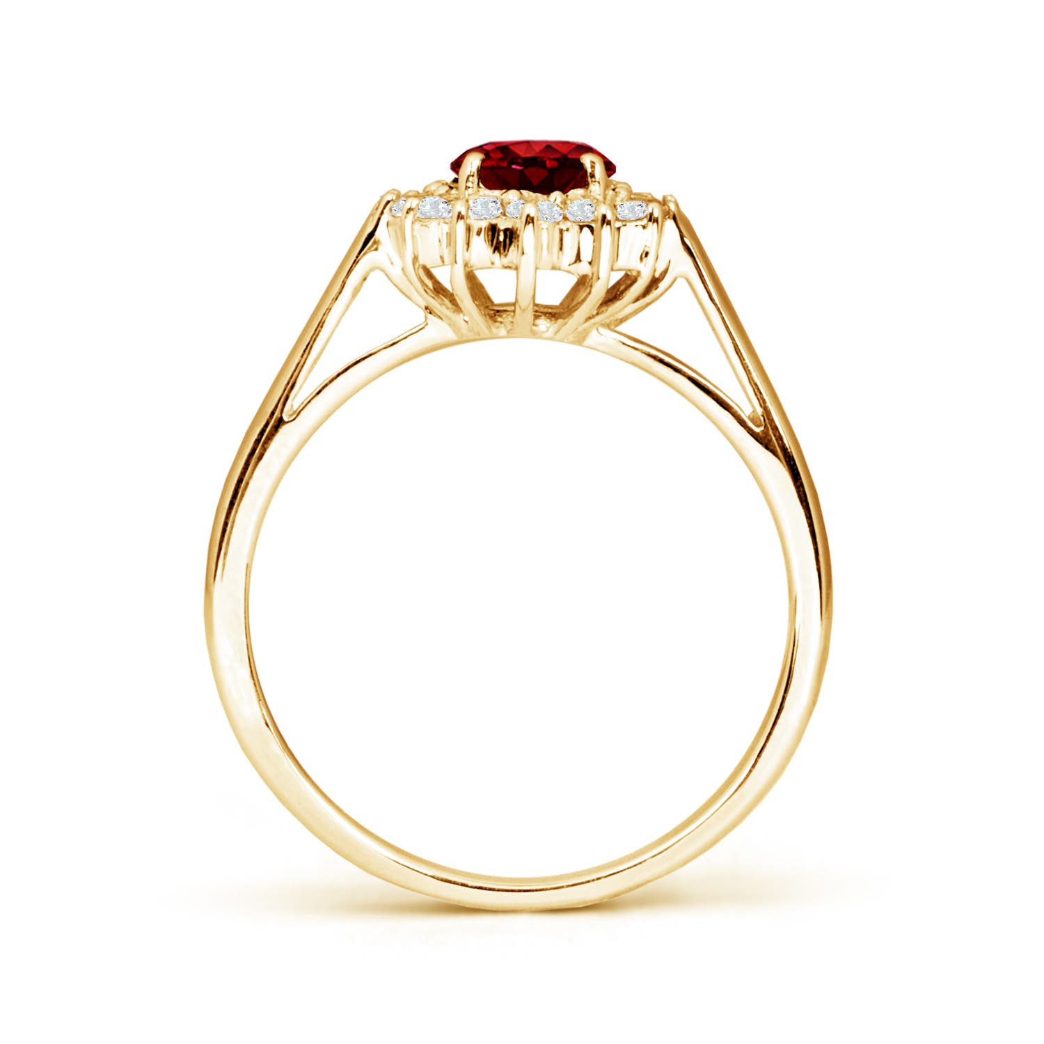 AAAA - Ruby / 1.25 CT / 14 KT Yellow Gold