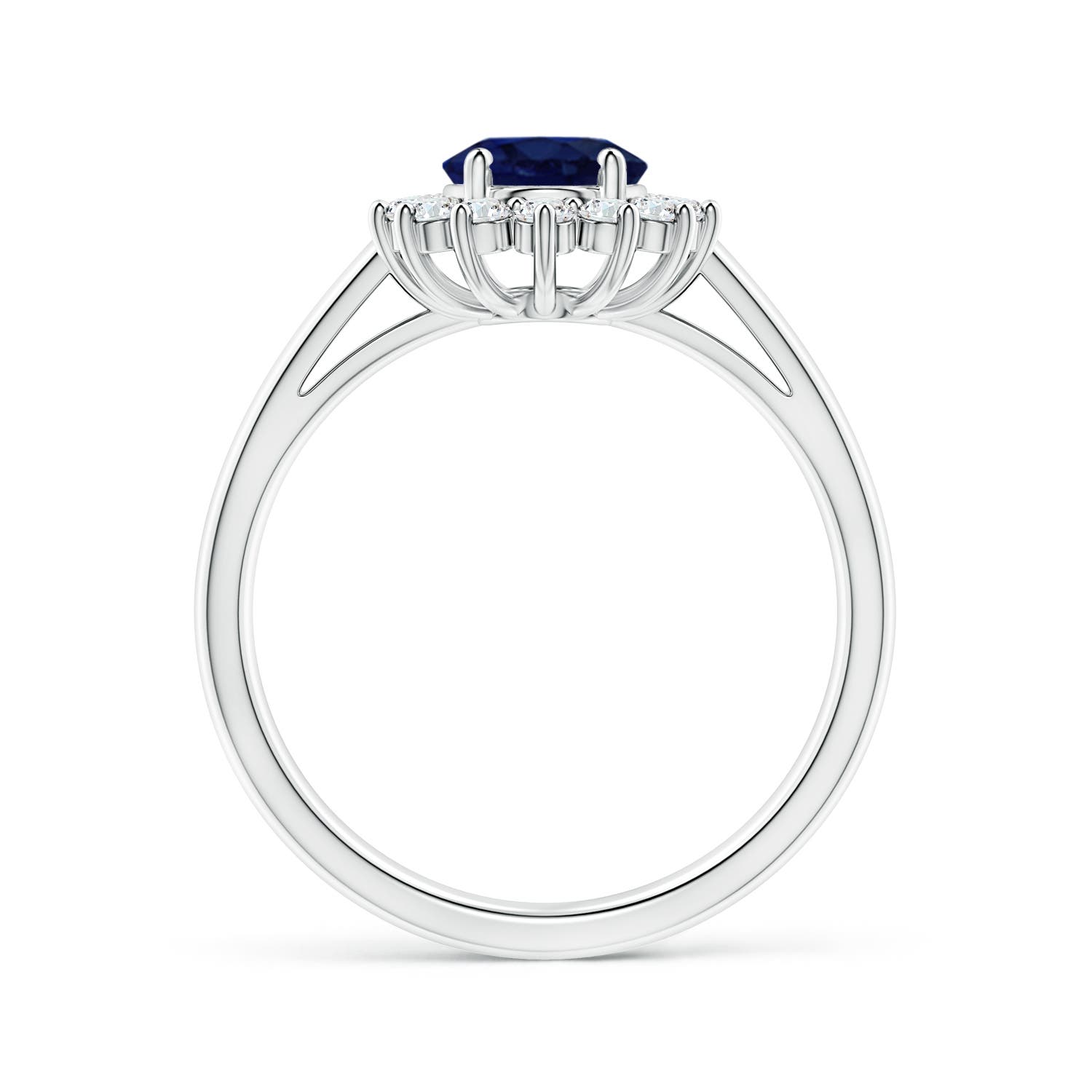 A - Blue Sapphire / 1.9 CT / 14 KT White Gold