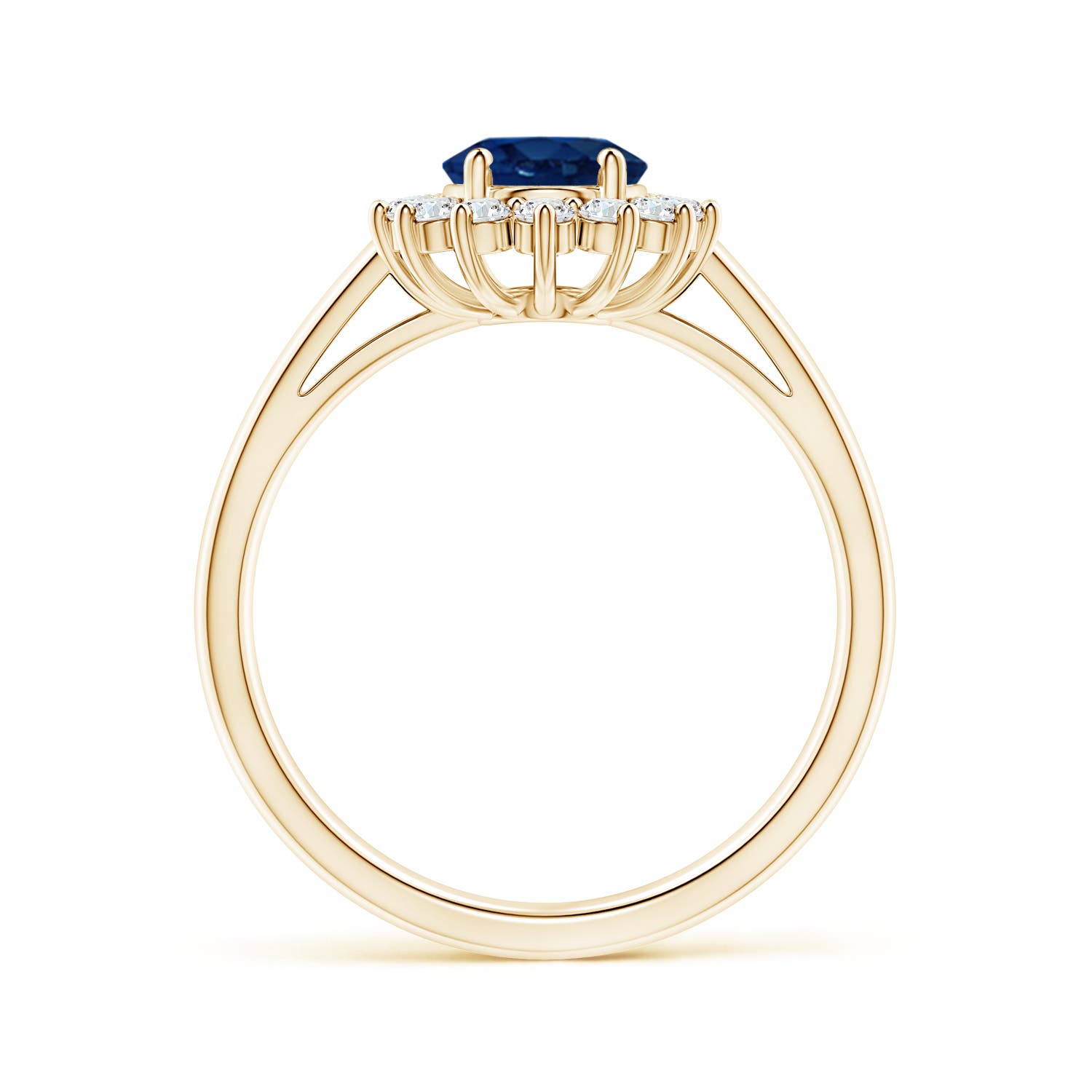 AA - Blue Sapphire / 1.9 CT / 14 KT Yellow Gold