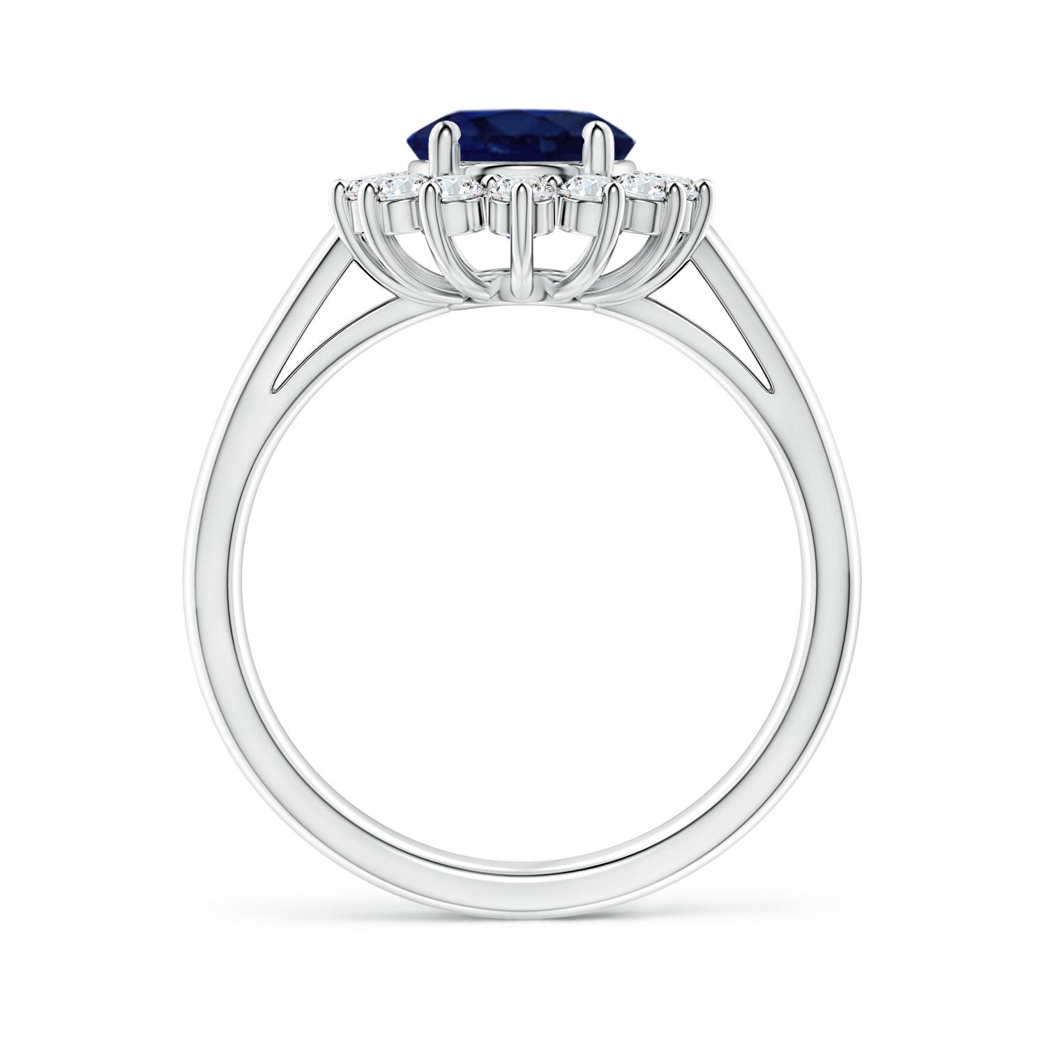 A - Blue Sapphire / 2.49 CT / 14 KT White Gold