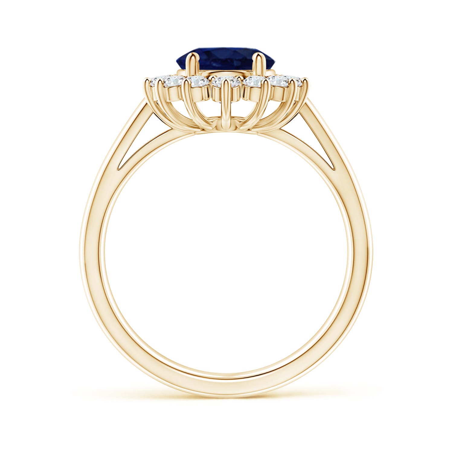 A - Blue Sapphire / 2.49 CT / 14 KT Yellow Gold