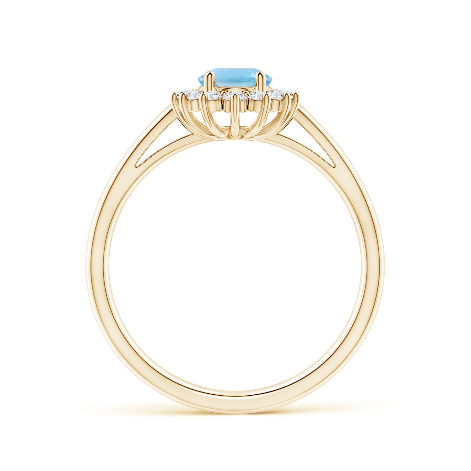 A - Swiss Blue Topaz / 1.2 CT / 14 KT Yellow Gold