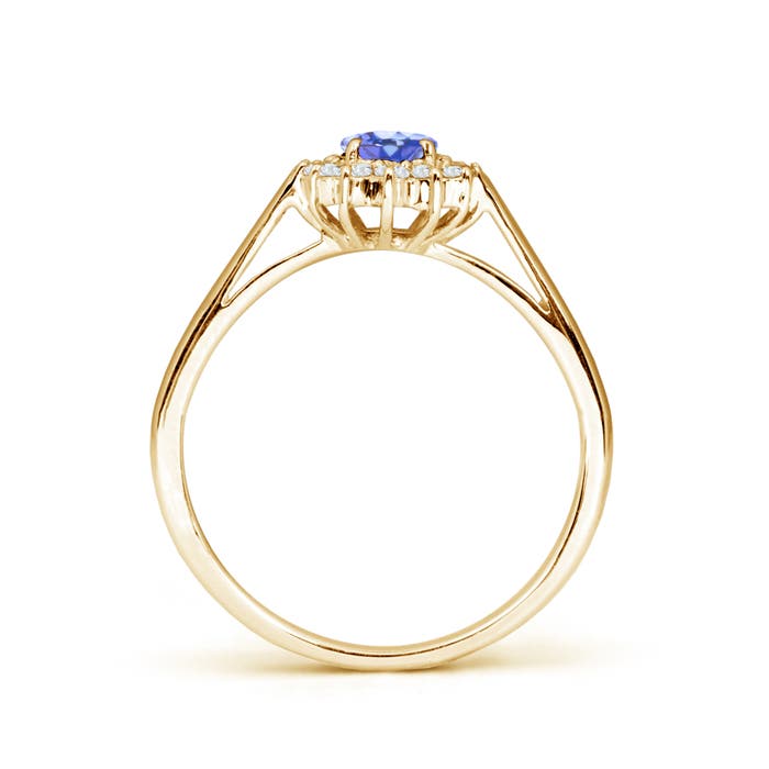 AA - Tanzanite / 0.65 CT / 14 KT Yellow Gold