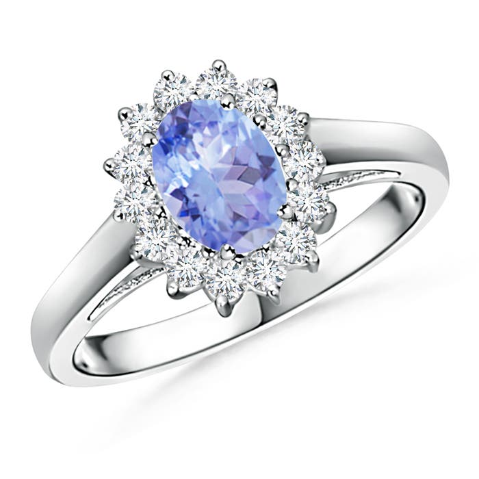 A - Tanzanite / 1.05 CT / 14 KT White Gold