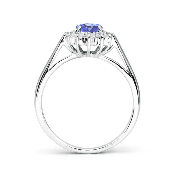 A - Tanzanite / 1.05 CT / 14 KT White Gold