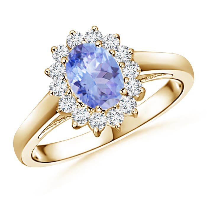 A - Tanzanite / 1.05 CT / 14 KT Yellow Gold