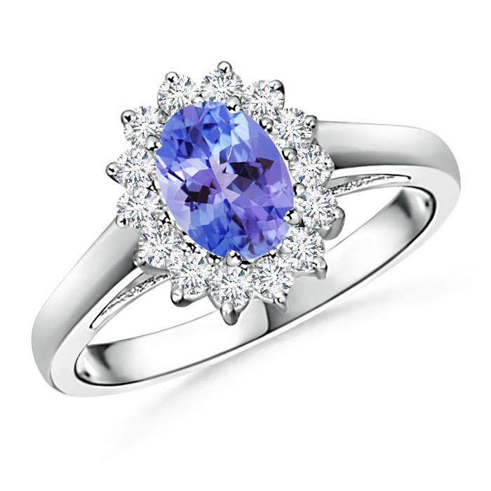 AA - Tanzanite / 1.05 CT / 14 KT White Gold