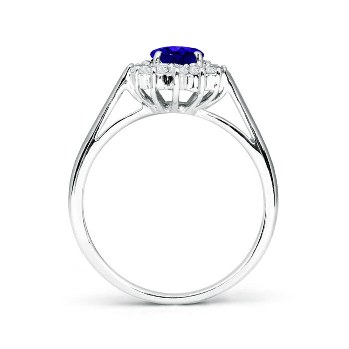 AAAA - Tanzanite / 1.05 CT / 14 KT White Gold