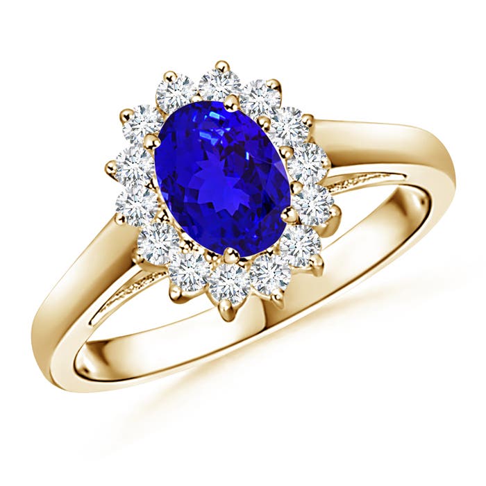 AAAA - Tanzanite / 1.05 CT / 14 KT Yellow Gold