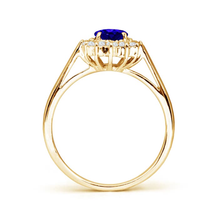 AAAA - Tanzanite / 1.05 CT / 14 KT Yellow Gold