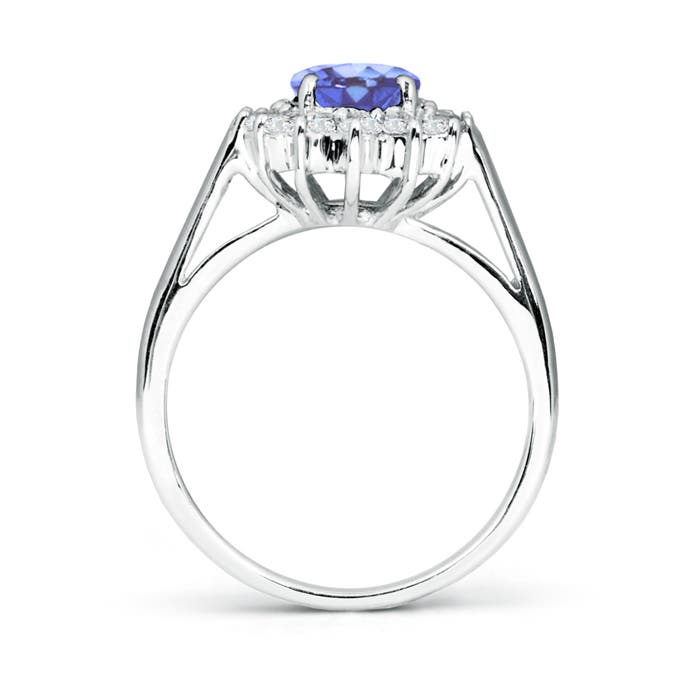 A - Tanzanite / 1.6 CT / 14 KT White Gold