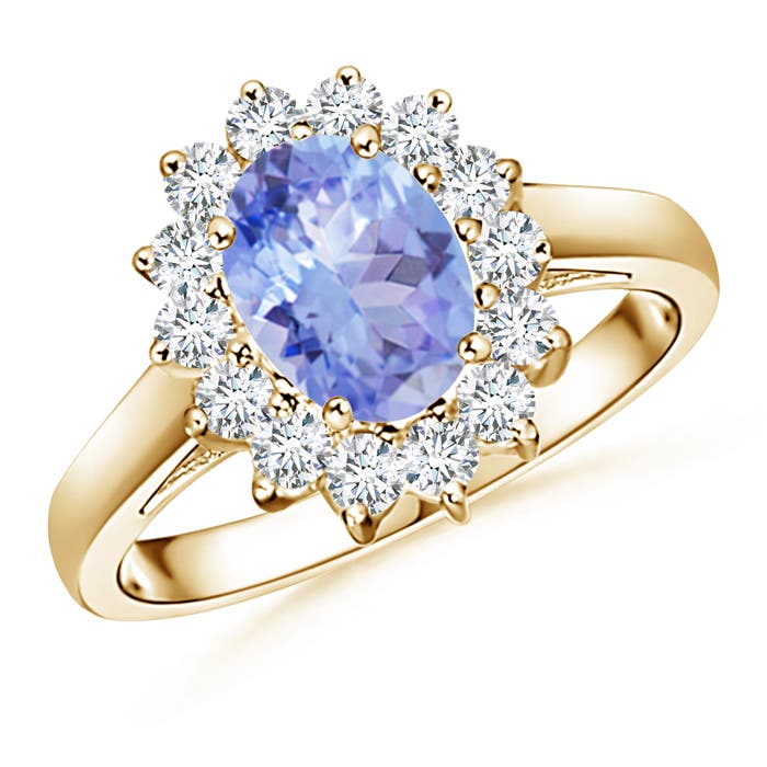 A - Tanzanite / 1.6 CT / 14 KT Yellow Gold