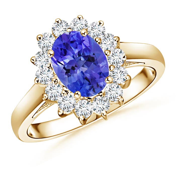 AAA - Tanzanite / 1.6 CT / 14 KT Yellow Gold