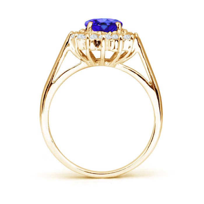 AAA - Tanzanite / 1.6 CT / 14 KT Yellow Gold