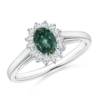 Oval AA Teal Montana Sapphire