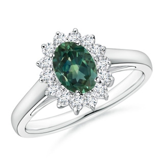 Oval AA Teal Montana Sapphire