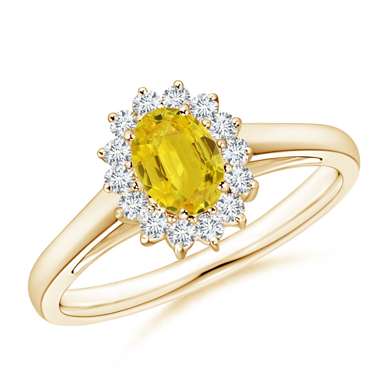 AAA - Yellow Sapphire / 0.86 CT / 14 KT Yellow Gold