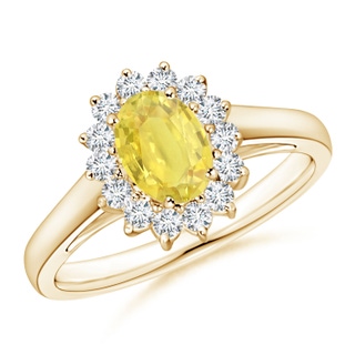 Oval A Yellow Sapphire