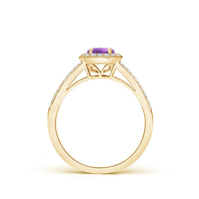 A - Amethyst / 0.75 CT / 14 KT Yellow Gold