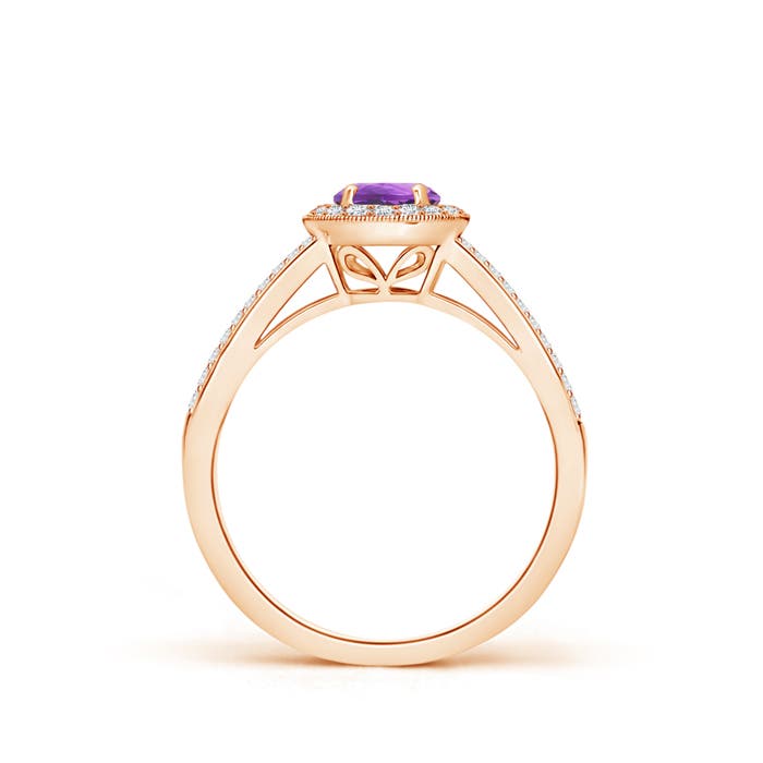 AA - Amethyst / 0.75 CT / 14 KT Rose Gold