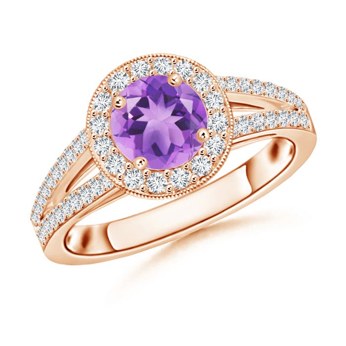 A - Amethyst / 1.25 CT / 14 KT Rose Gold