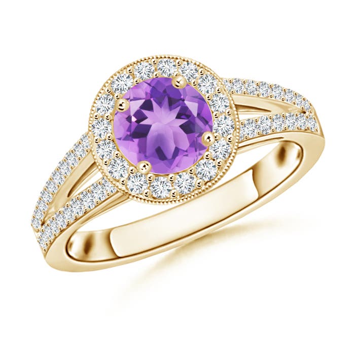 A - Amethyst / 1.25 CT / 14 KT Yellow Gold