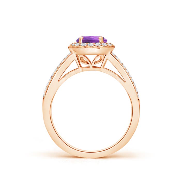 AA - Amethyst / 1.25 CT / 14 KT Rose Gold