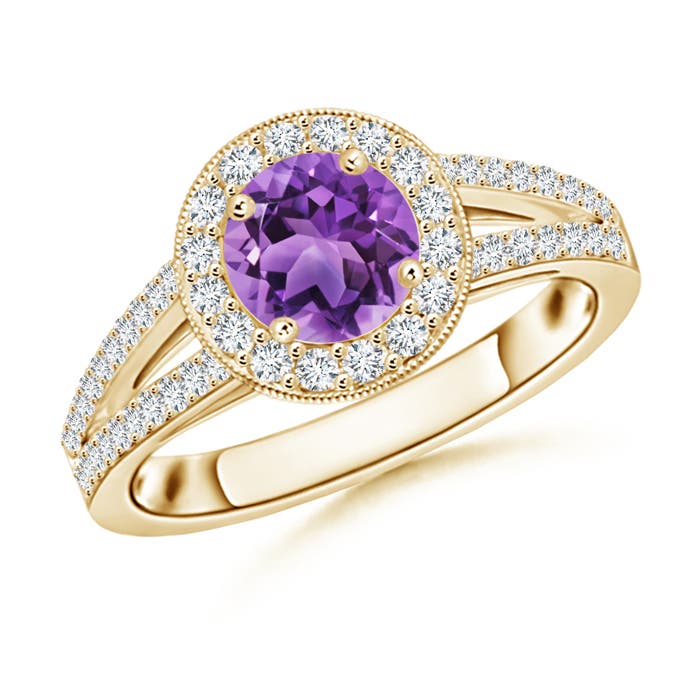 AA - Amethyst / 1.25 CT / 14 KT Yellow Gold