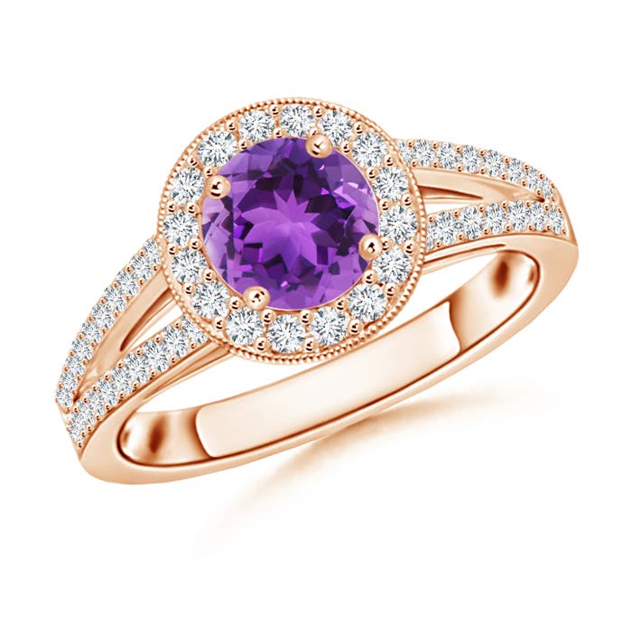 AAA - Amethyst / 1.25 CT / 14 KT Rose Gold