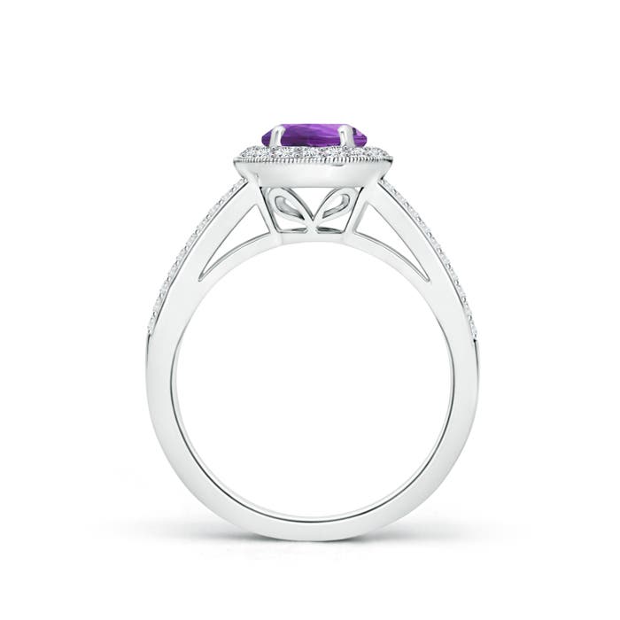 AAA - Amethyst / 1.25 CT / 14 KT White Gold