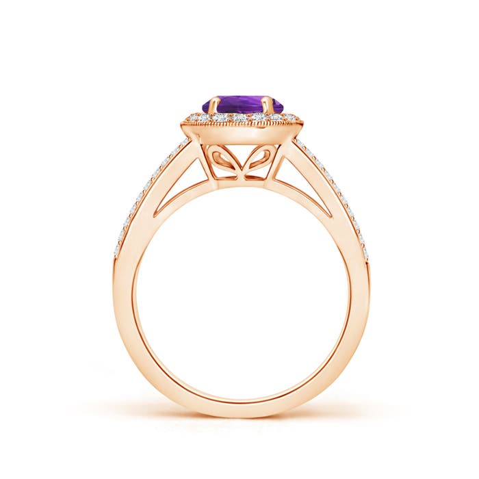 AAAA - Amethyst / 1.25 CT / 14 KT Rose Gold