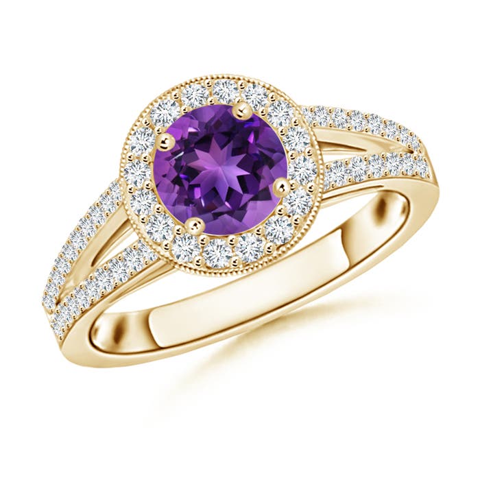 AAAA - Amethyst / 1.25 CT / 14 KT Yellow Gold