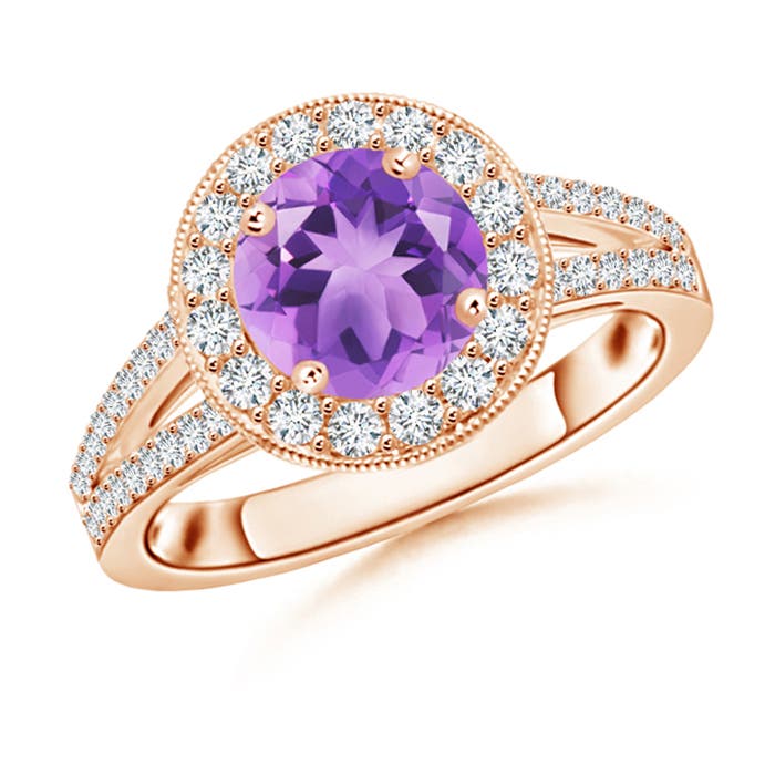 A - Amethyst / 1.74 CT / 14 KT Rose Gold