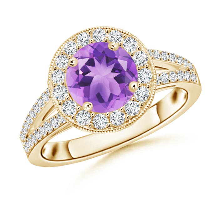 A - Amethyst / 1.74 CT / 14 KT Yellow Gold