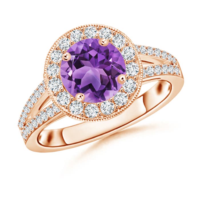 AA - Amethyst / 1.74 CT / 14 KT Rose Gold