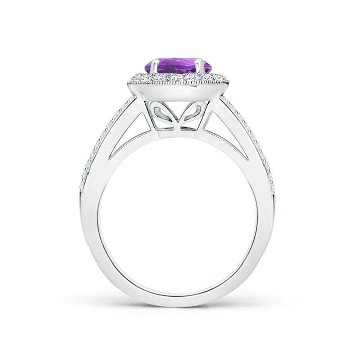 AA - Amethyst / 1.74 CT / 14 KT White Gold