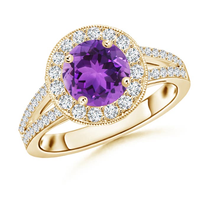 AAA - Amethyst / 1.74 CT / 14 KT Yellow Gold