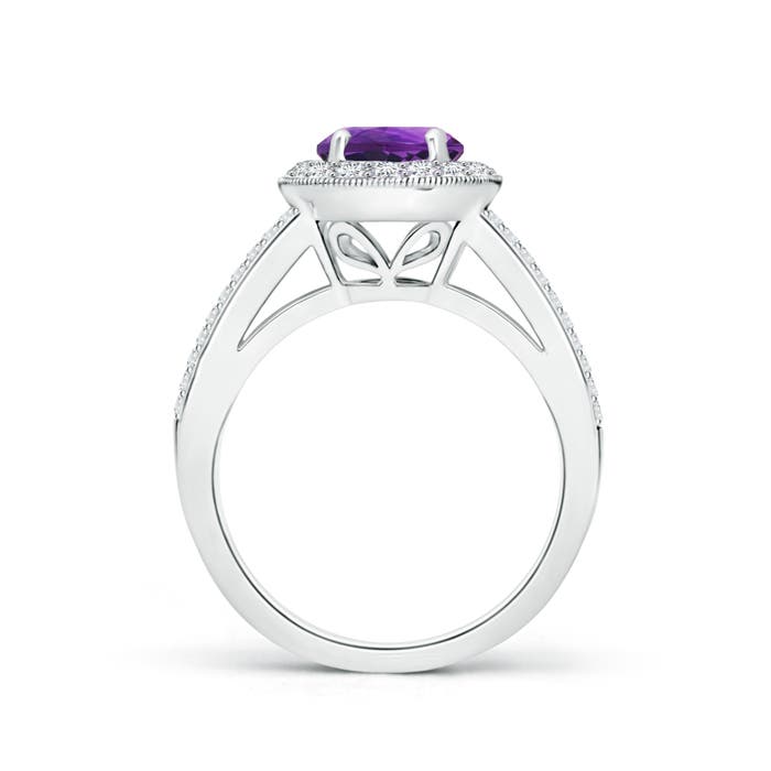 AAAA - Amethyst / 1.74 CT / 14 KT White Gold