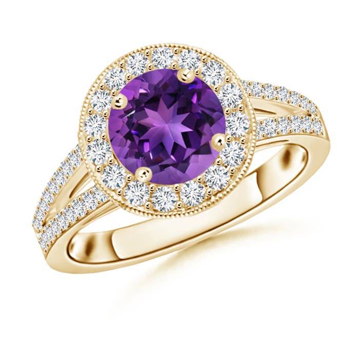 AAAA - Amethyst / 1.74 CT / 14 KT Yellow Gold