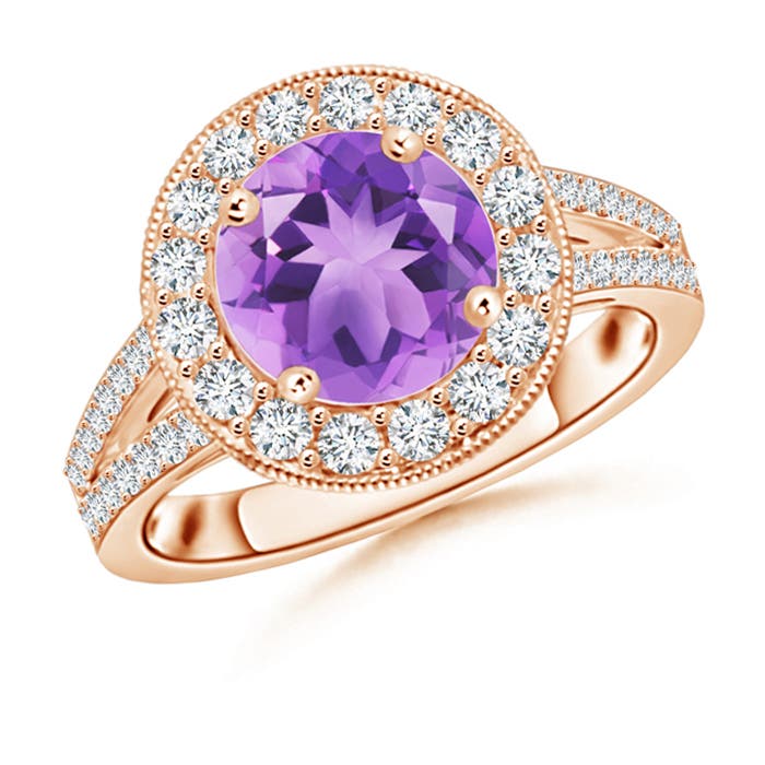 A - Amethyst / 2.36 CT / 14 KT Rose Gold