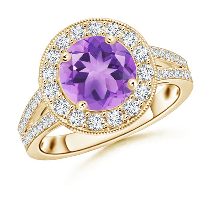 A - Amethyst / 2.36 CT / 14 KT Yellow Gold