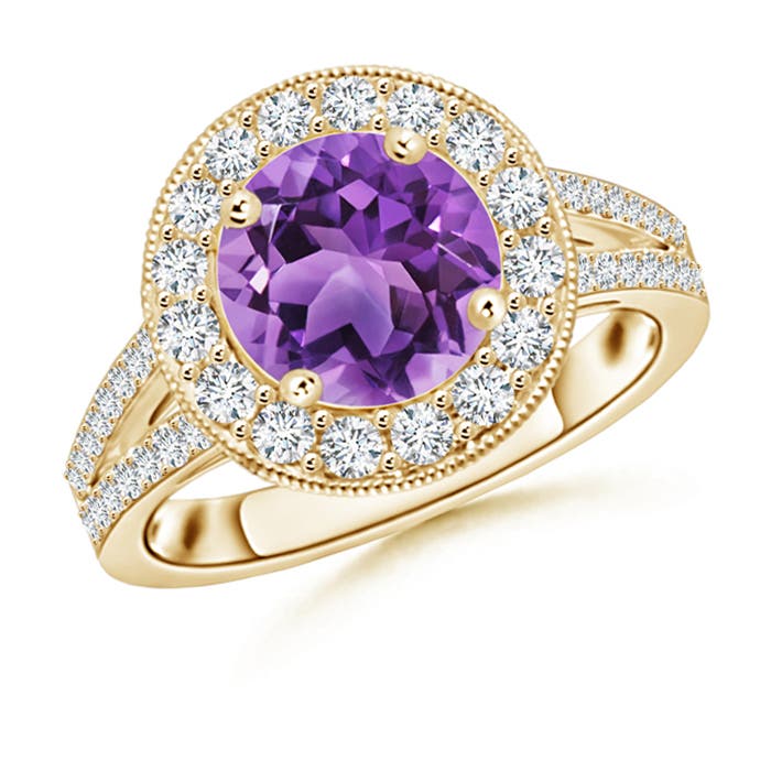 AA - Amethyst / 2.36 CT / 14 KT Yellow Gold